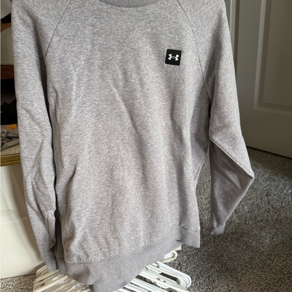 Under Armour Men's Heather Gray Crewneck Sweater